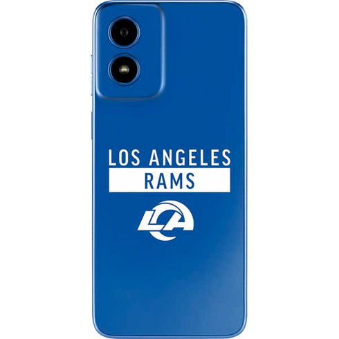 NFL Los Angeles Rams Blue Performance Series Moto G Play 4G (2024) Skin