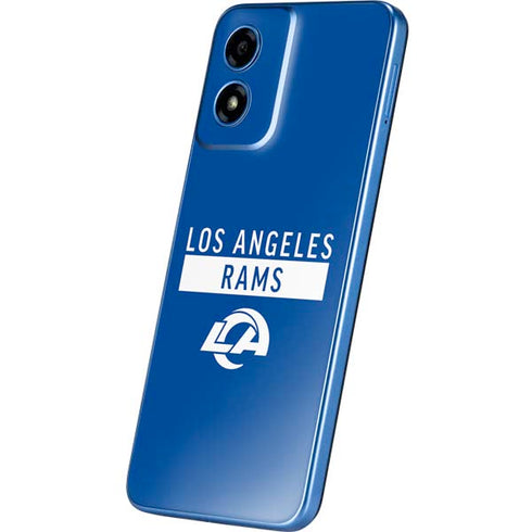 NFL Los Angeles Rams Blue Performance Series Moto G Play 4G (2024) Skin