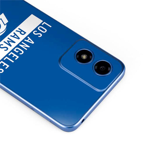 NFL Los Angeles Rams Blue Performance Series Moto G Play 4G (2024) Skin