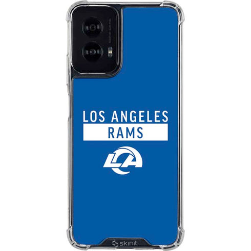 NFL Los Angeles Rams Blue Performance Series Moto G Power 5G (2024) Clear Case