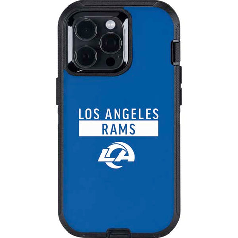 NFL Los Angeles Rams Blue Performance Series Otterbox Defender iPhone Skin