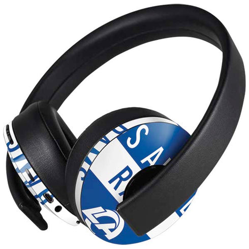 NFL Los Angeles Rams Blue Performance Series PlayStation 4 Gold Wireless Headset Skin