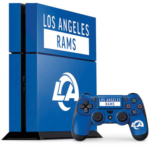 NFL Los Angeles Rams Blue Performance Series PlayStation PS4 Skins
