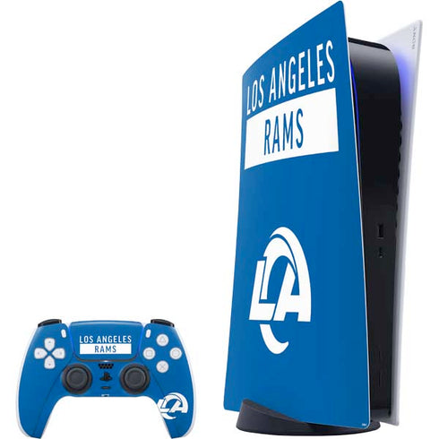 NFL Los Angeles Rams Blue Performance Series PlayStation PS5 Skins