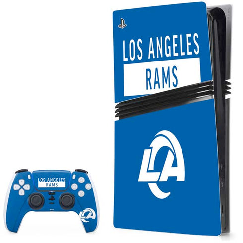 NFL Los Angeles Rams Blue Performance Series PS5 Pro Bundle Skin