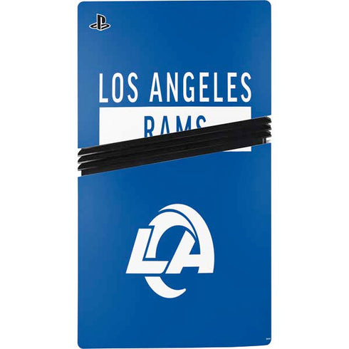 NFL Los Angeles Rams Blue Performance Series PS5 Pro Console Skin