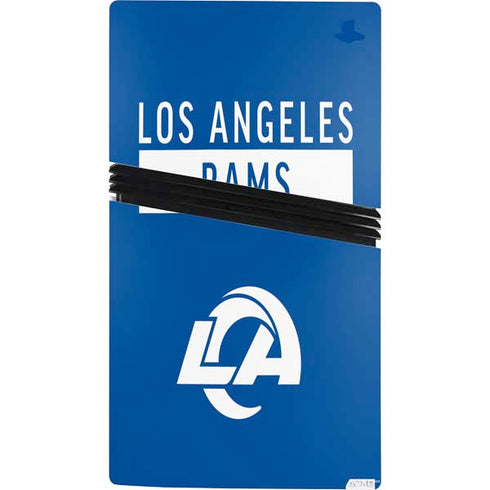 NFL Los Angeles Rams Blue Performance Series PS5 Pro Console Skin
