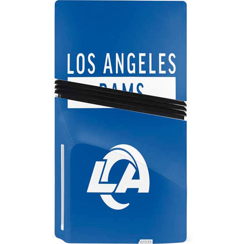 NFL Los Angeles Rams Blue Performance Series PS5 Pro Disk Bundle Skin