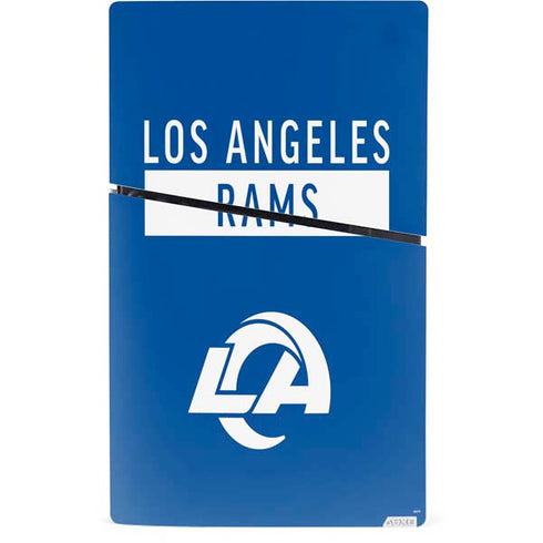 NFL Los Angeles Rams Blue Performance Series PS5 Slim Digital Edition Console Skin