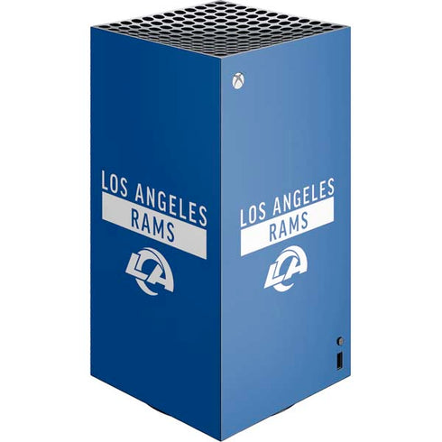 NFL Los Angeles Rams Blue Performance Series XBox Series X Digital Edition Console Skin