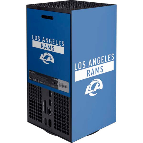 NFL Los Angeles Rams Blue Performance Series XBox Series X Digital Edition Console Skin
