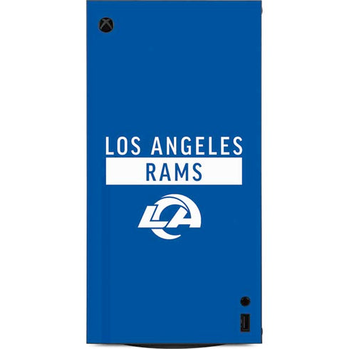 NFL Los Angeles Rams Blue Performance Series XBox Series X Digital Edition Console Skin