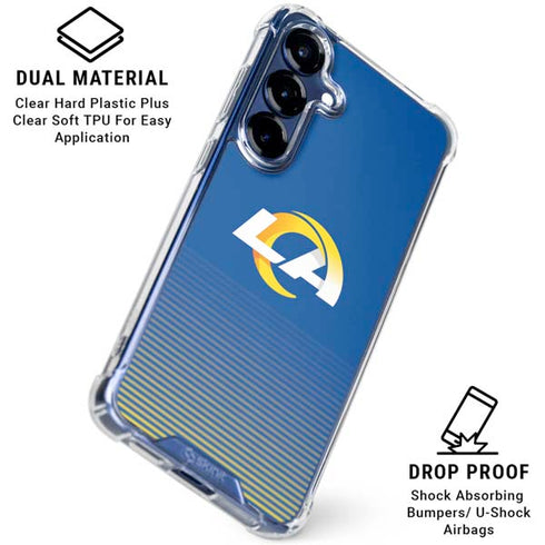 NFL Los Angeles Rams Breakaway Galaxy S25 Plus Clear Case