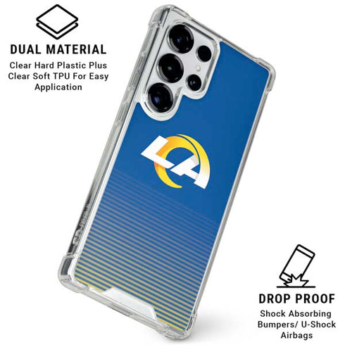 NFL Los Angeles Rams Breakaway Galaxy S25 Ultra Clear Case