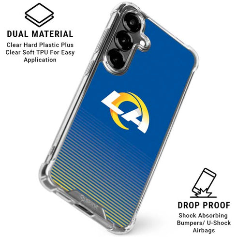NFL Los Angeles Rams Breakaway Galaxy S26 Clear Case