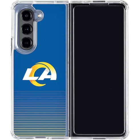 NFL Los Angeles Rams Breakaway Galaxy Z Fold5 5G Clear Case