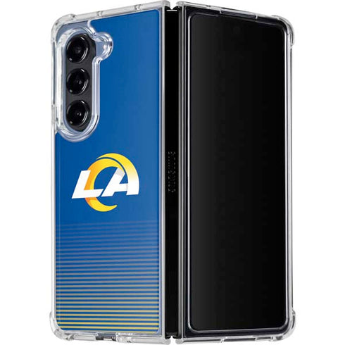 NFL Los Angeles Rams Breakaway Galaxy Z Fold5 5G Clear Case