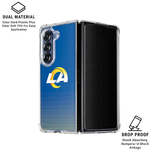 NFL Los Angeles Rams Breakaway Galaxy Z Fold6 Clear Case