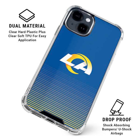 NFL Los Angeles Rams Breakaway iPhone 15 Clear Case