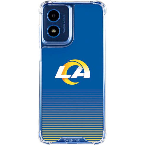 NFL Los Angeles Rams Breakaway Moto G 5G (2024) Clear Case