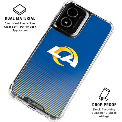 NFL Los Angeles Rams Breakaway Moto G Power 5G (2024) Clear Case
