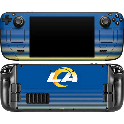 NFL Los Angeles Rams Breakaway Steam Deck Handheld Gaming Computer OLED Skin