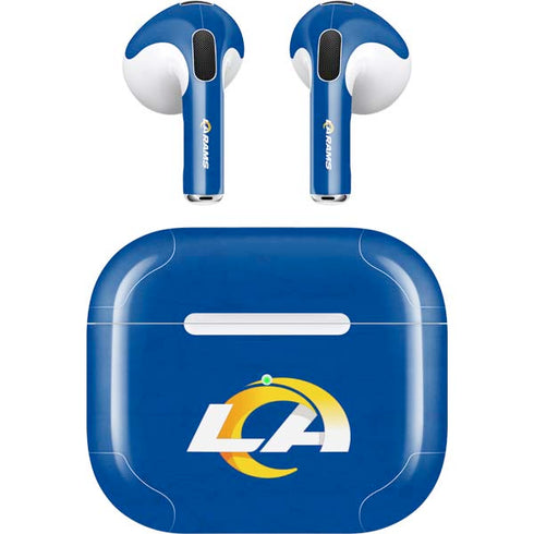 NFL Los Angeles Rams Distressed Apple AirPods (3rd Gen 2021) Skin