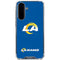 NFL Los Angeles Rams Distressed Galaxy A36 5G Clear Case