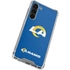 NFL Los Angeles Rams Distressed Galaxy S24 FE Clear Case