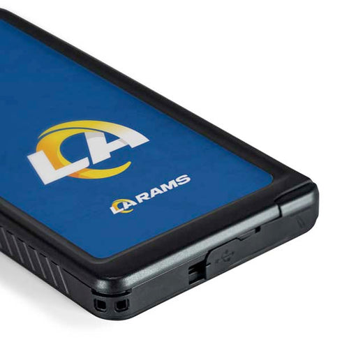 NFL Los Angeles Rams Distressed Galaxy S24 Ultra Waterproof Case