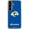 NFL Los Angeles Rams Distressed Galaxy S26 Clear Case