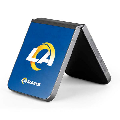 NFL Los Angeles Rams Distressed Galaxy Z Flip6 Skin