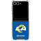 NFL Los Angeles Rams Distressed Galaxy Z Flip7 Clear Case