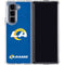 NFL Los Angeles Rams Distressed Galaxy Z Fold5 5G Clear Case