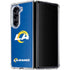 NFL Los Angeles Rams Distressed Galaxy Z Fold5 5G Clear Case