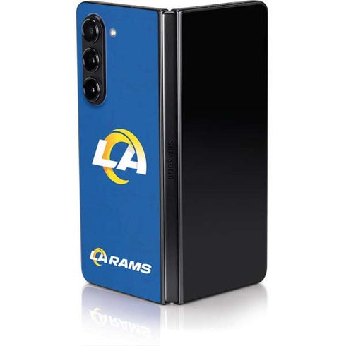 NFL Los Angeles Rams Distressed Galaxy Z Fold5 5G Skin
