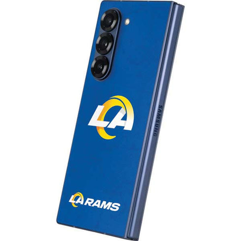 NFL Los Angeles Rams Distressed Galaxy Z Fold6 Skin