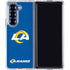 NFL Los Angeles Rams Distressed Galaxy Z Fold7 Clear Case