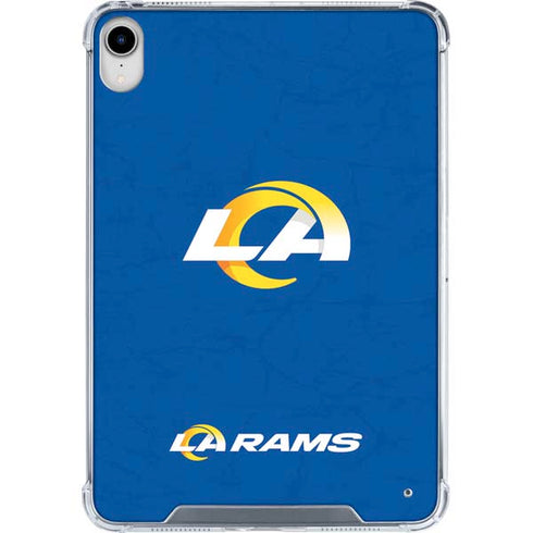 NFL Los Angeles Rams Distressed iPad 11th Gen (2025) Clear Case