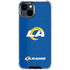 NFL Los Angeles Rams Distressed iPhone 15 Clear Case