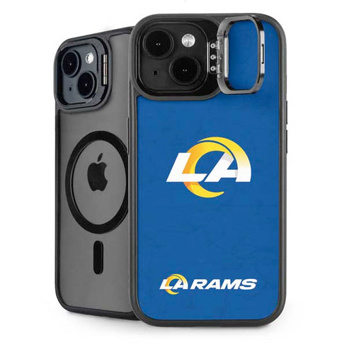 NFL Los Angeles Rams Distressed iPhone 15 Plus Kickstand Case