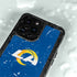 NFL Los Angeles Rams Distressed iPhone 15 Pro Waterproof Case