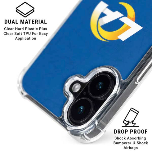NFL Los Angeles Rams Distressed iPhone 16 MagSafe Case