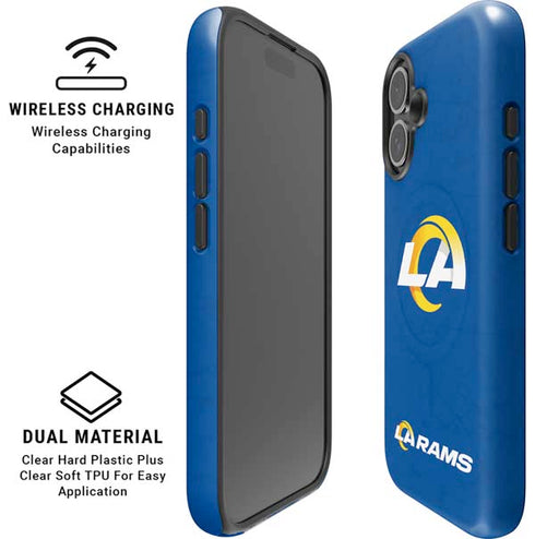 NFL Los Angeles Rams Distressed iPhone 16 Magsafe Impact Case