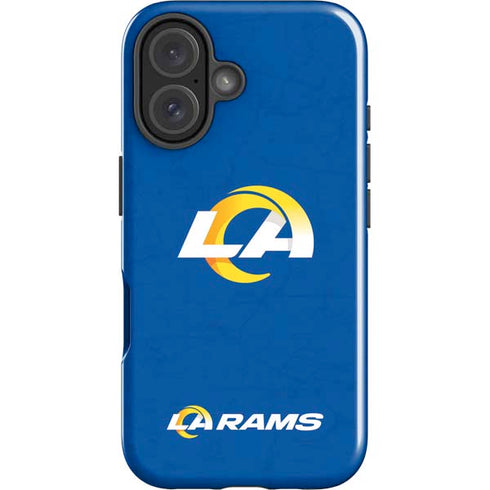 NFL Los Angeles Rams Distressed iPhone 16 Plus Impact Case