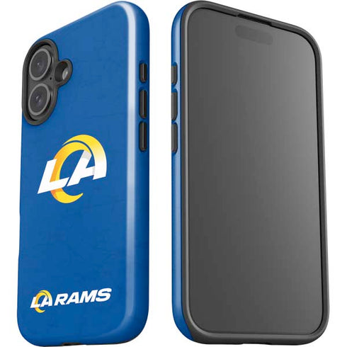 NFL Los Angeles Rams Distressed iPhone 16 Plus Impact Case