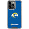 NFL Los Angeles Rams Distressed iPhone 16 Pro Clear Case