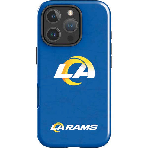 NFL Los Angeles Rams Distressed iPhone 16 Pro Impact Case