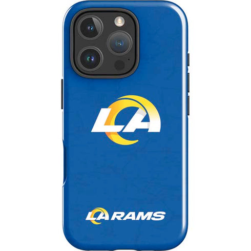 NFL Los Angeles Rams Distressed iPhone 16 Pro Max Impact Case