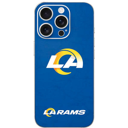 NFL Los Angeles Rams Distressed iPhone 16 Pro Skin